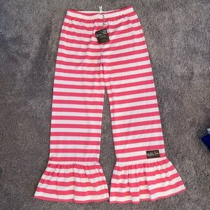 Matilda Jane Ruffle Pants NWT Pink Stripes